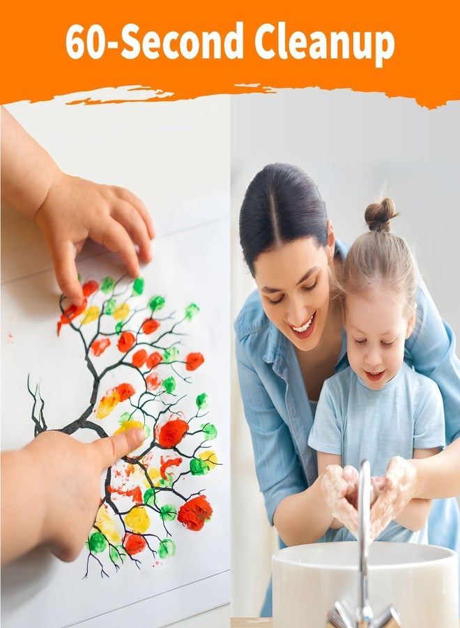 EXTRIC Washable Paint for Kids, 12-Color Tempera Kids Paint Set (2 oz Bottles) - Non-Toxic Washable Finger Paints for Toddlers & Kid Art Supplies - Image 3